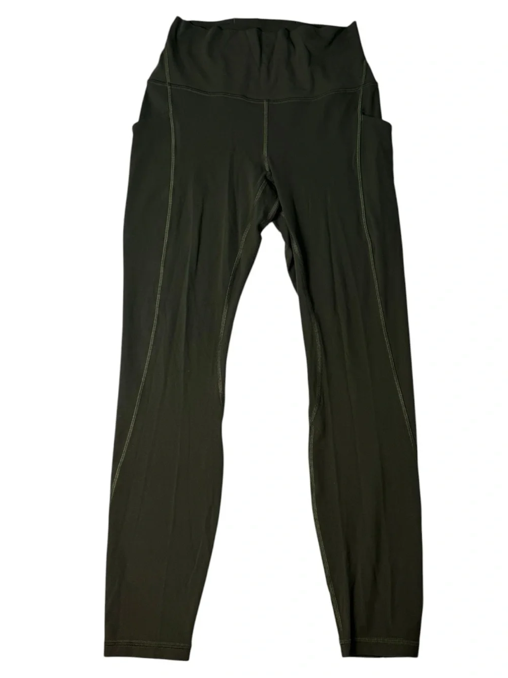 Lululemon Fast & Free High Rise Leggings Olive Green Size 6